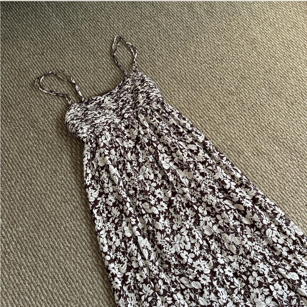 Abercrombie Floral Bodice Midi Dress